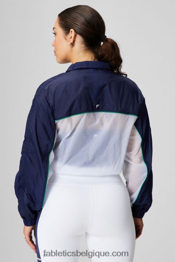 veste tissée payton femmes Fabletics 404P0T2755 marine collégiale/blanc classique/graphique
