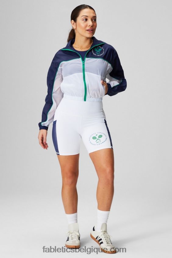 veste tissée payton femmes Fabletics 404P0T2755 marine collégiale/blanc classique/graphique