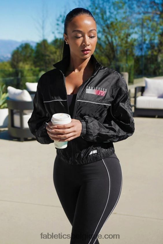 veste tissée payton femmes Fabletics 404P0T2758 sport noir/ombré