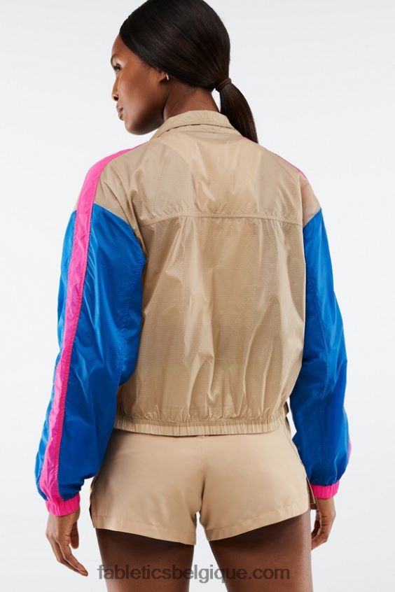 veste tissée payton femmes Fabletics 404P0T2759 cèdre/multicolore