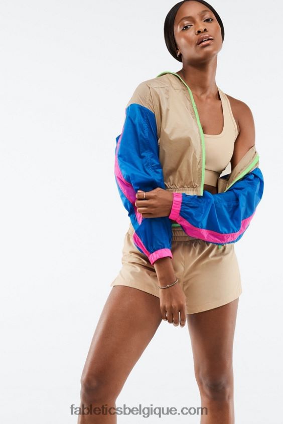 veste tissée payton femmes Fabletics 404P0T2759 cèdre/multicolore
