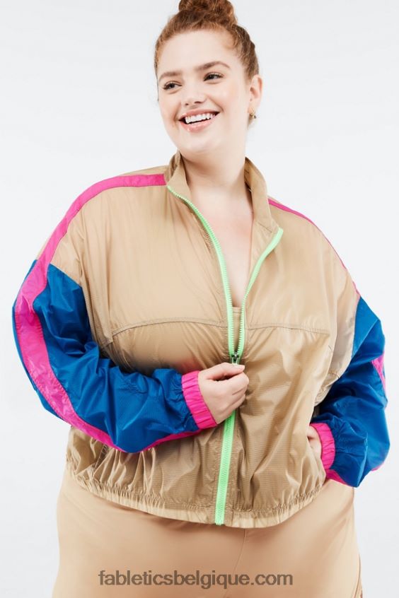 veste tissée payton femmes Fabletics 404P0T2760 cèdre/multicolore