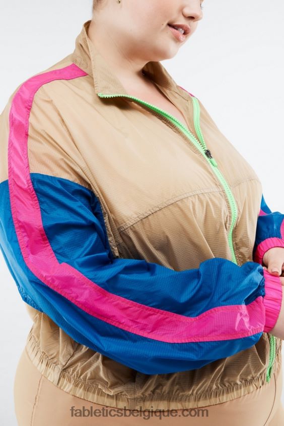 veste tissée payton femmes Fabletics 404P0T2760 cèdre/multicolore