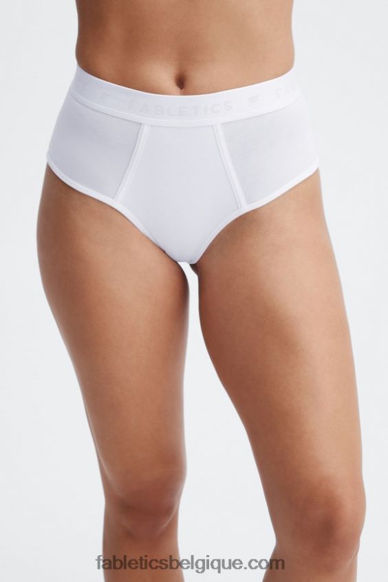 Culotte taille haute 24-7 femmes Fabletics 404P0T2860 blanc