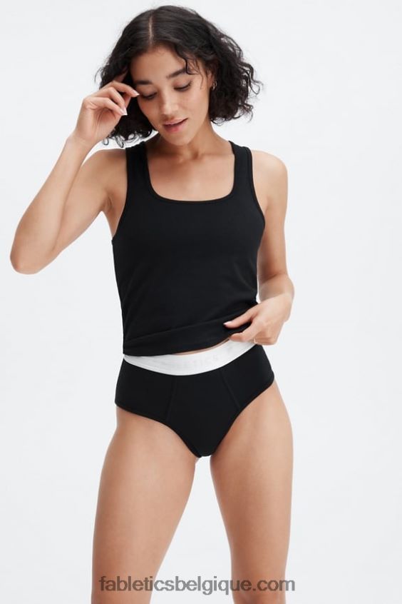 Culotte taille haute 24-7 femmes Fabletics 404P0T2864 noir