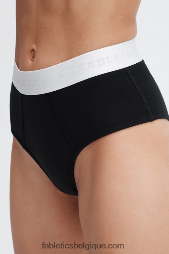 Culotte taille haute 24-7 femmes Fabletics 404P0T2864 noir