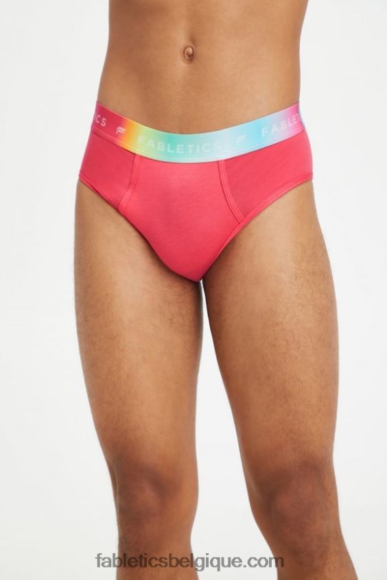 Culotte taille haute 24/7 pride femmes Fabletics 404P0T2861 rouge magenta
