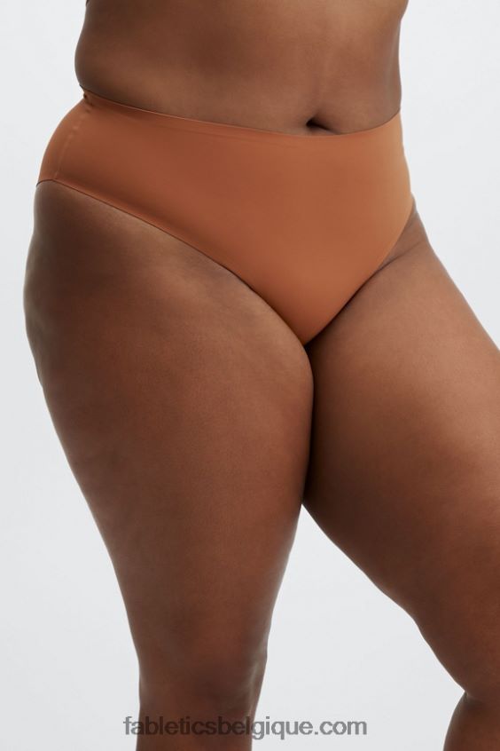 aiko culotte coquine coupe haute contrecollée femmes Fabletics 404P0T2905 brique cuite