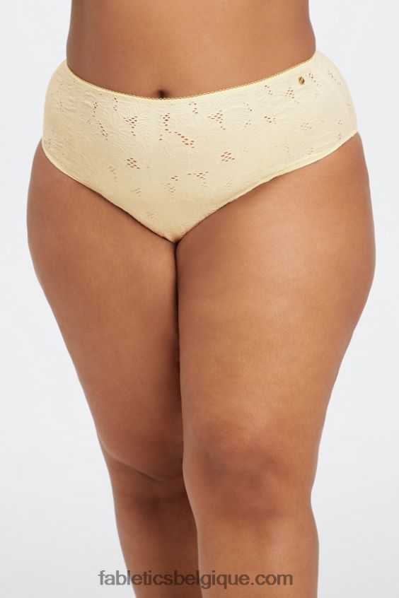 culotte coquine en dentelle sans couture femmes Fabletics 404P0T2898 aigrette/lime fanée