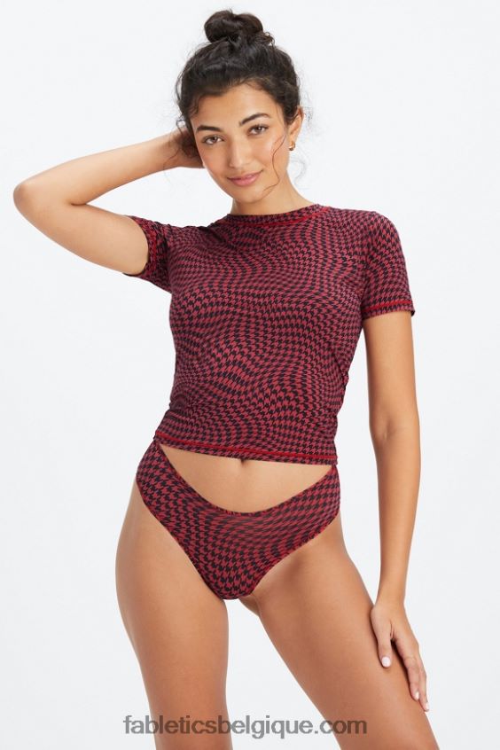 slip classique au toucher fin femmes Fabletics 404P0T2830 sergé torsadé