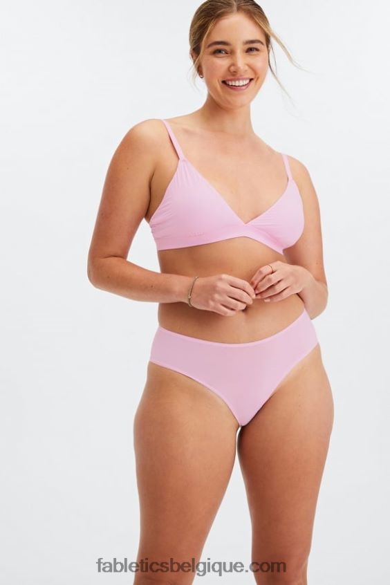 slip classique au toucher fin femmes Fabletics 404P0T2831 ma chérie rose