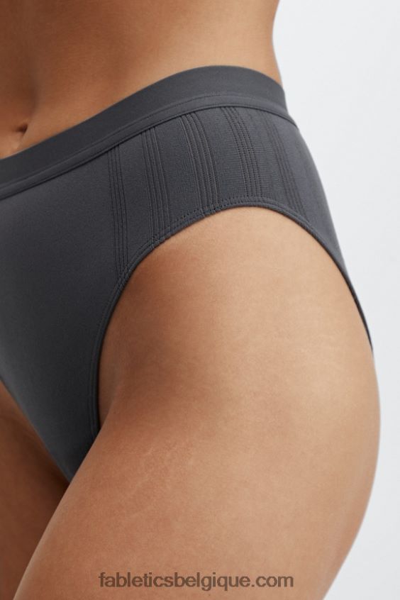 slip taille haute en maille sculpturale femmes Fabletics 404P0T2855 étain