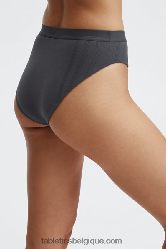 slip taille haute en maille sculpturale femmes Fabletics 404P0T2855 étain