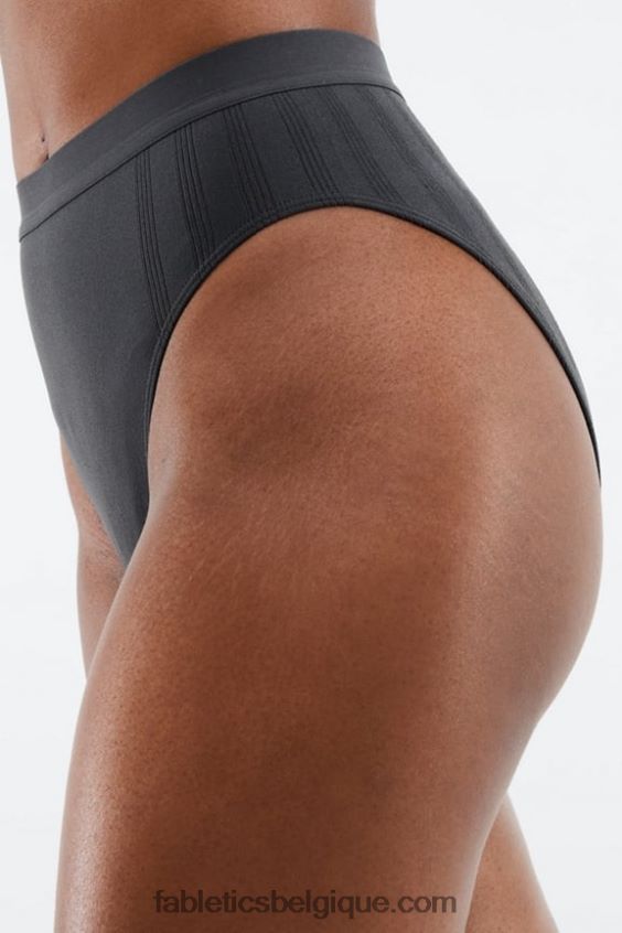 slip taille haute en maille sculpturale femmes Fabletics 404P0T2857 fer