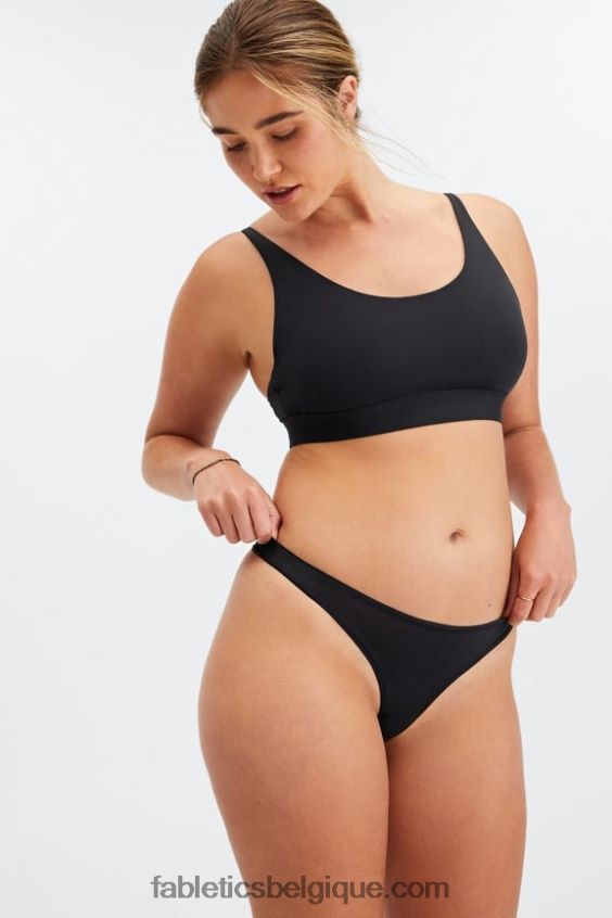string au toucher fin femmes Fabletics 404P0T2844 noir