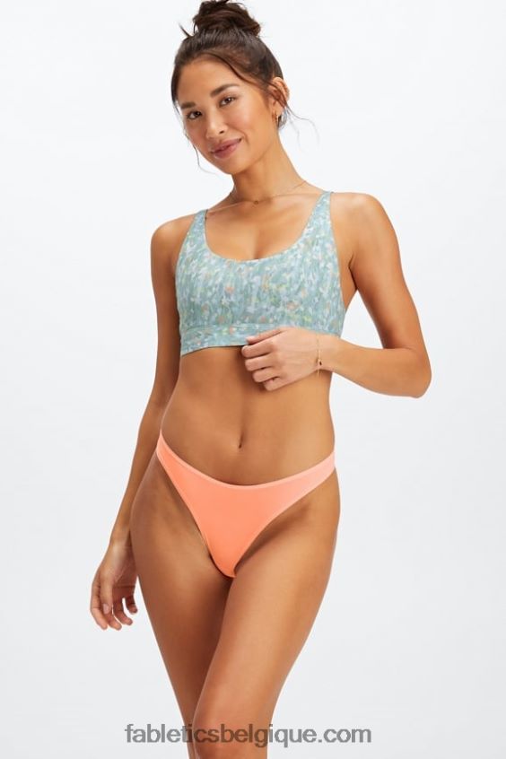 string au toucher fin femmes Fabletics 404P0T2845 corail