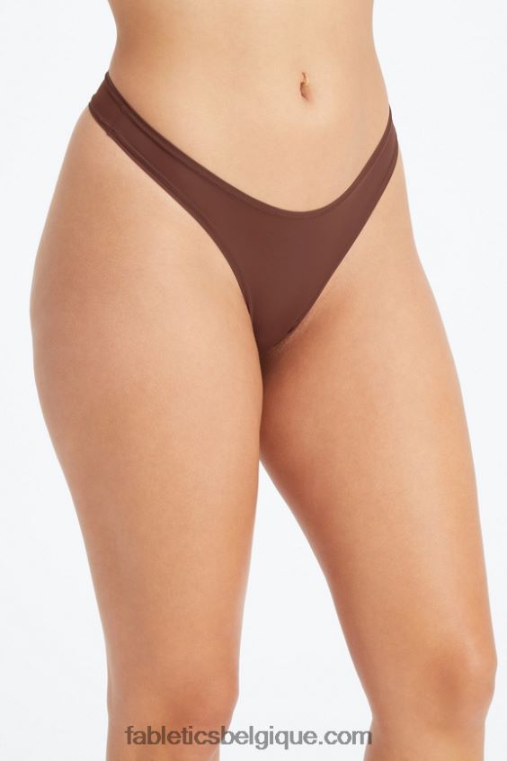 string au toucher fin femmes Fabletics 404P0T2849 marron selle