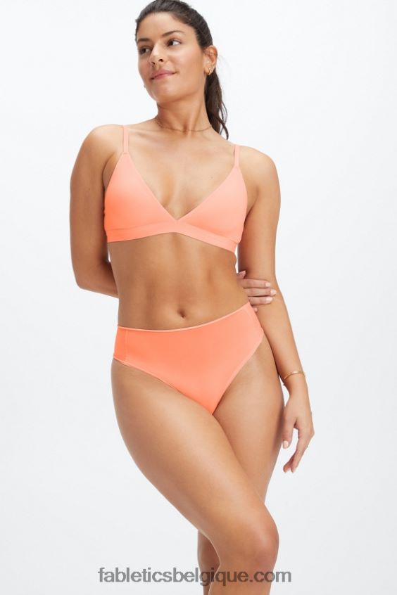 string taille haute au toucher fin femmes Fabletics 404P0T2882 corail