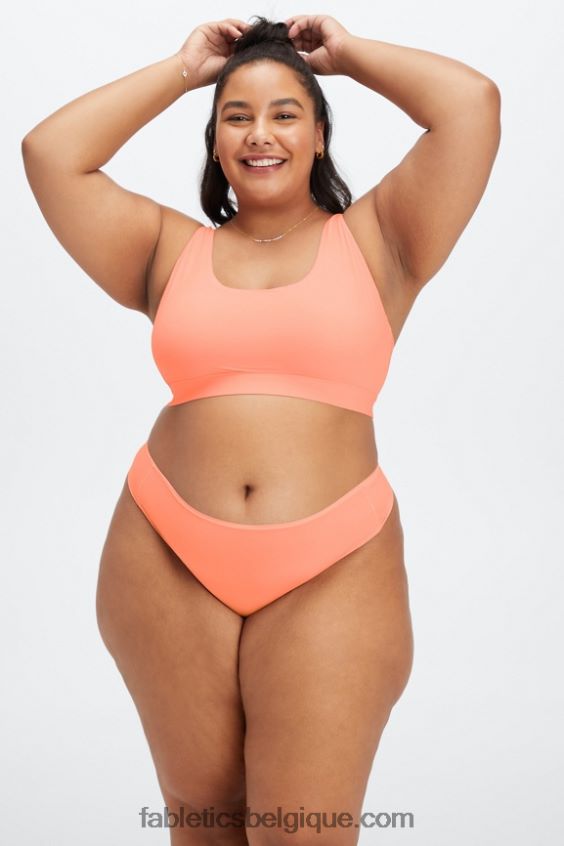 string taille haute au toucher fin femmes Fabletics 404P0T2883 corail