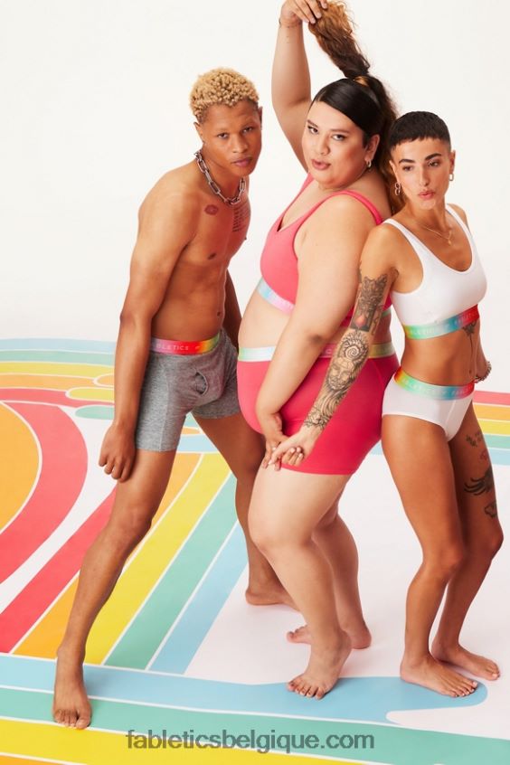 Brassière Pride Lounge 24h/24 et 7j/7 femmes Fabletics 404P0T1583 rouge magenta