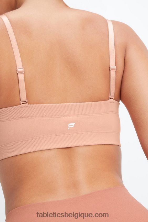 bandeau camilla en maille sculpturale femmes Fabletics 404P0T1578 bois de santal