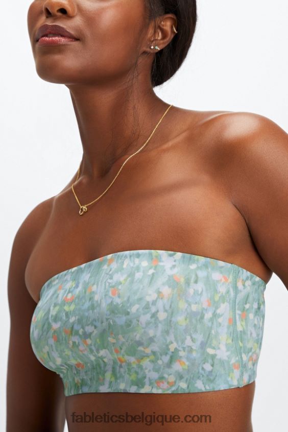 bralette bandeau au toucher fin femmes Fabletics 404P0T1567 jardin lumière du jour