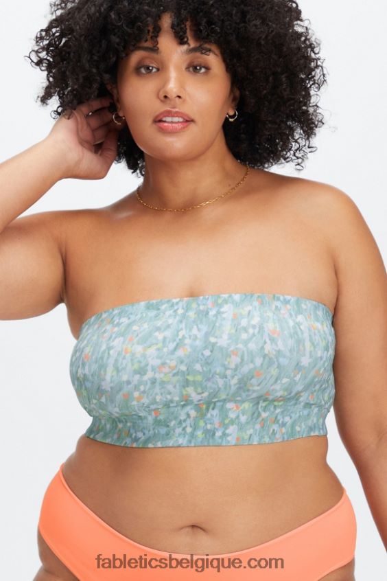 bralette bandeau au toucher fin femmes Fabletics 404P0T1568 jardin lumière du jour