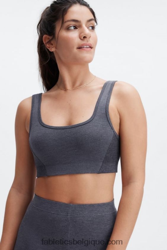 bralette à dos échancré femmes Fabletics 404P0T1550 étain