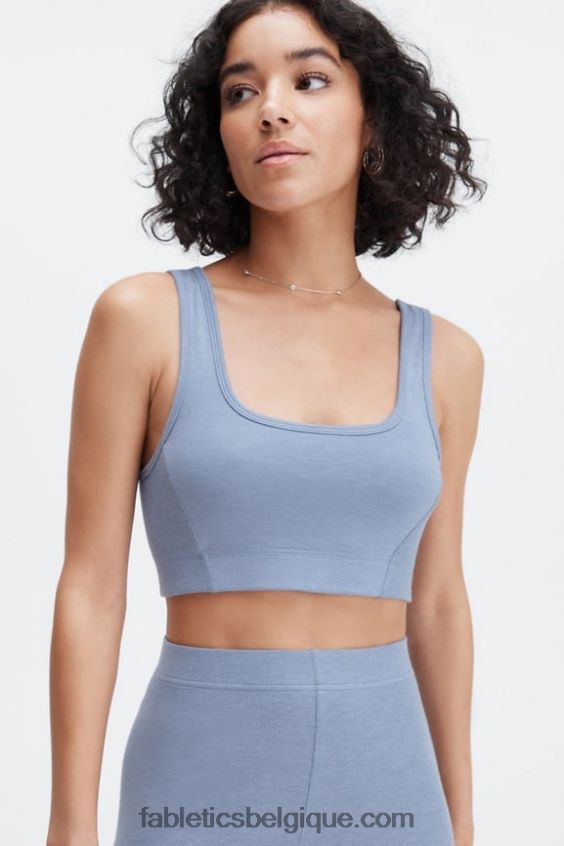 bralette à dos échancré femmes Fabletics 404P0T1551 jean délavé