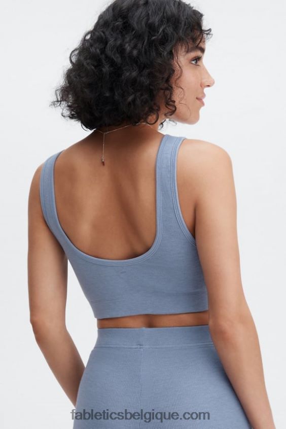 bralette à dos échancré femmes Fabletics 404P0T1551 jean délavé
