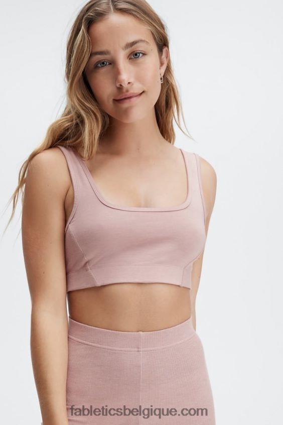 bralette à dos échancré femmes Fabletics 404P0T1552 poussière de traînée