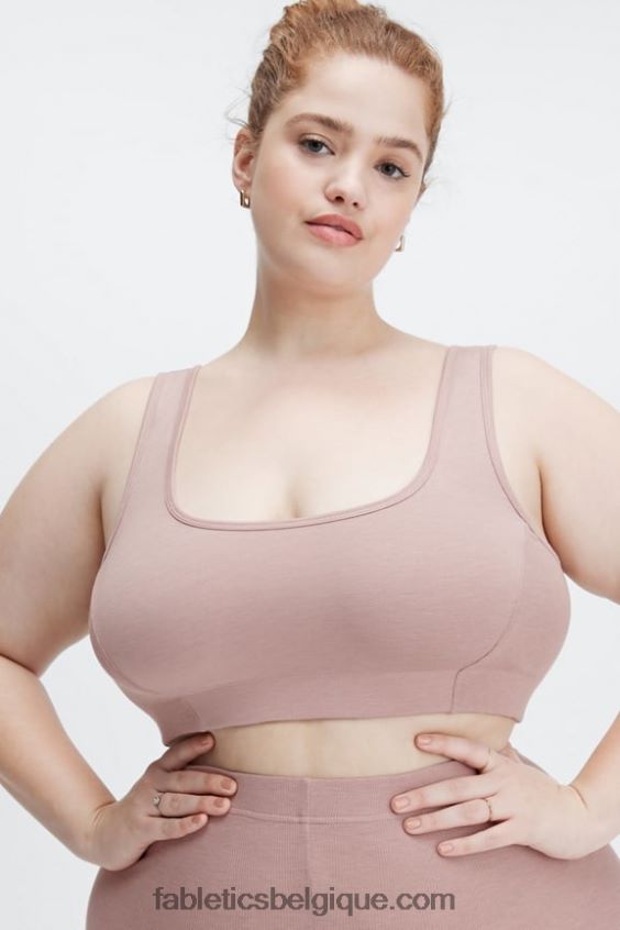 bralette à dos échancré femmes Fabletics 404P0T1553 poussière de traînée