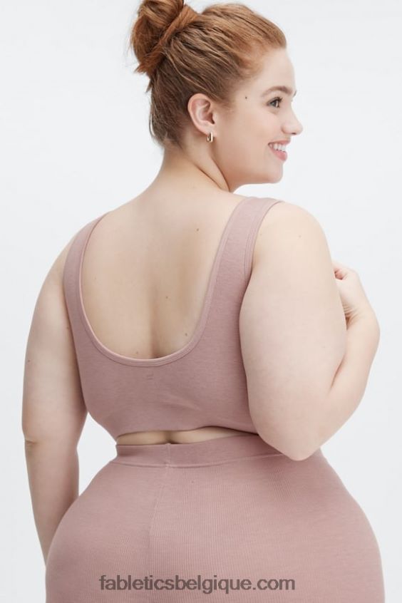 bralette à dos échancré femmes Fabletics 404P0T1553 poussière de traînée
