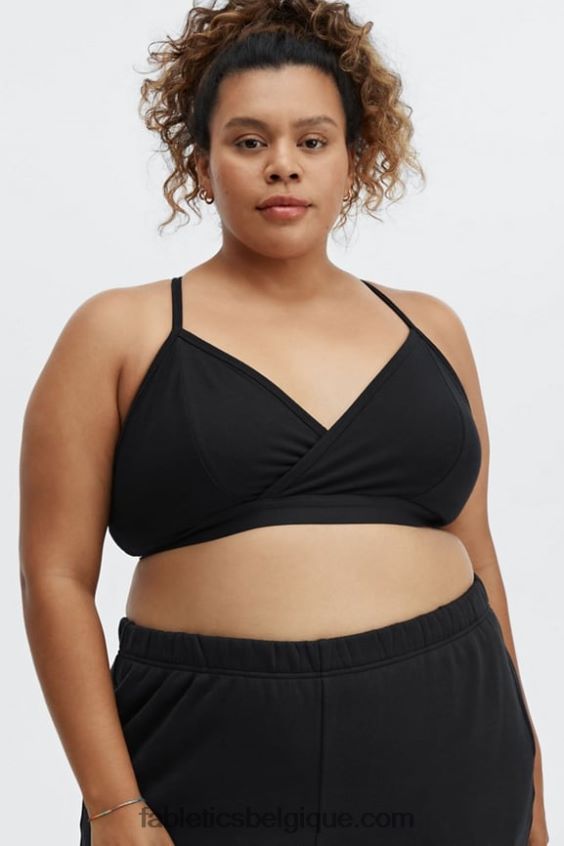 bralette à dos nageur femmes Fabletics 404P0T1559 noir