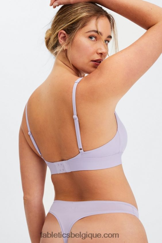 bralette à encolure dégagée au toucher fin femmes Fabletics 404P0T1577 ombre