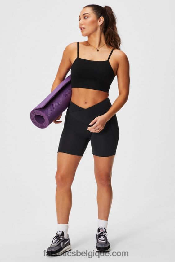bralette midi sans couture nuage femmes Fabletics 404P0T1510 noir