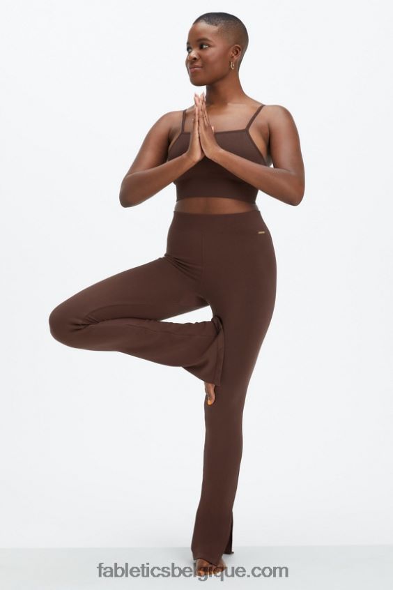 bralette midi sans couture nuage femmes Fabletics 404P0T1512 Café Chicorée