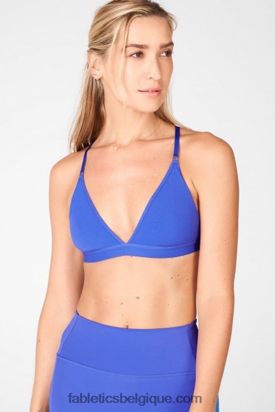 bralette noelle en maille sculpturale femmes Fabletics 404P0T1672 lapis