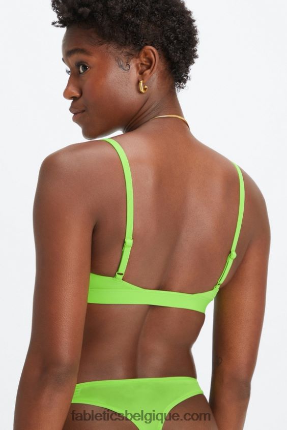 bralette triangle au toucher fin femmes Fabletics 404P0T1538 pomme aigre