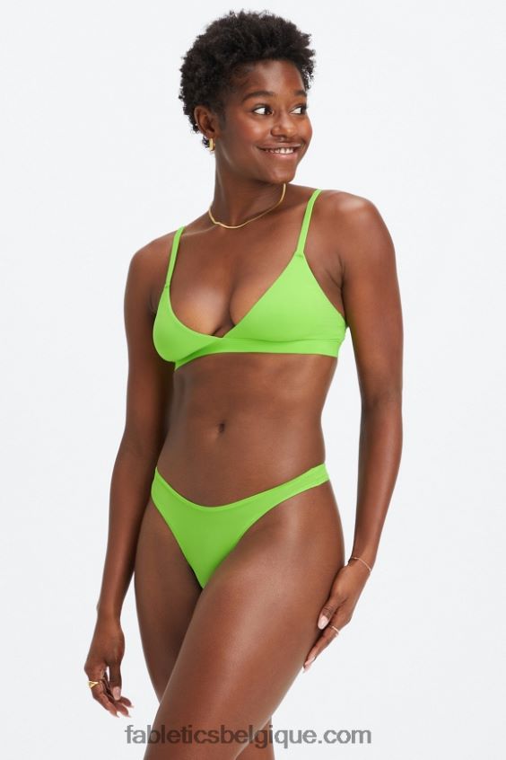 bralette triangle au toucher fin femmes Fabletics 404P0T1538 pomme aigre