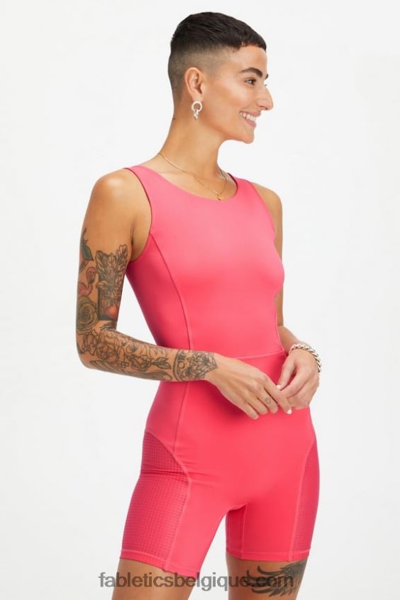 brianna fierté onesie femmes Fabletics 404P0T1613 rouge magenta