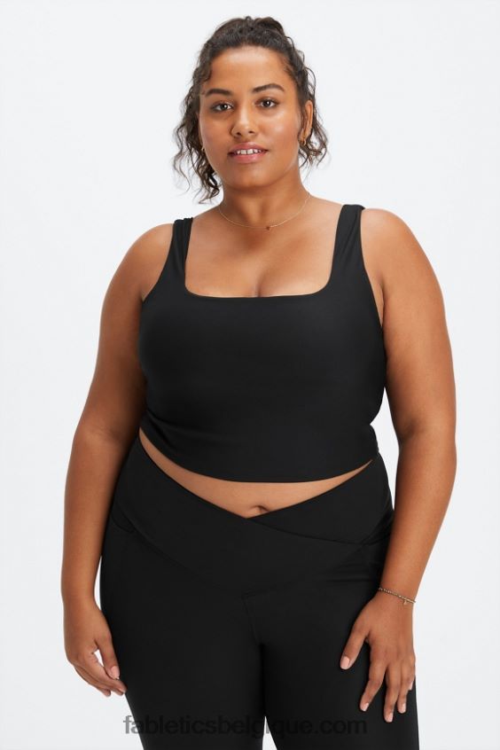 débardeur soutien-gorge intégré lydia femmes Fabletics 404P0T1564 noir