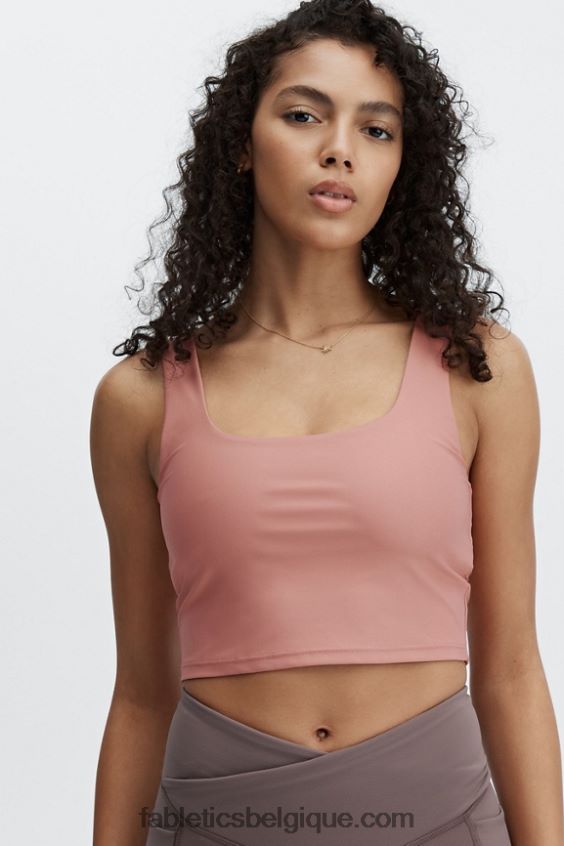 débardeur soutien-gorge intégré lydia femmes Fabletics 404P0T1589 stylo d'argile