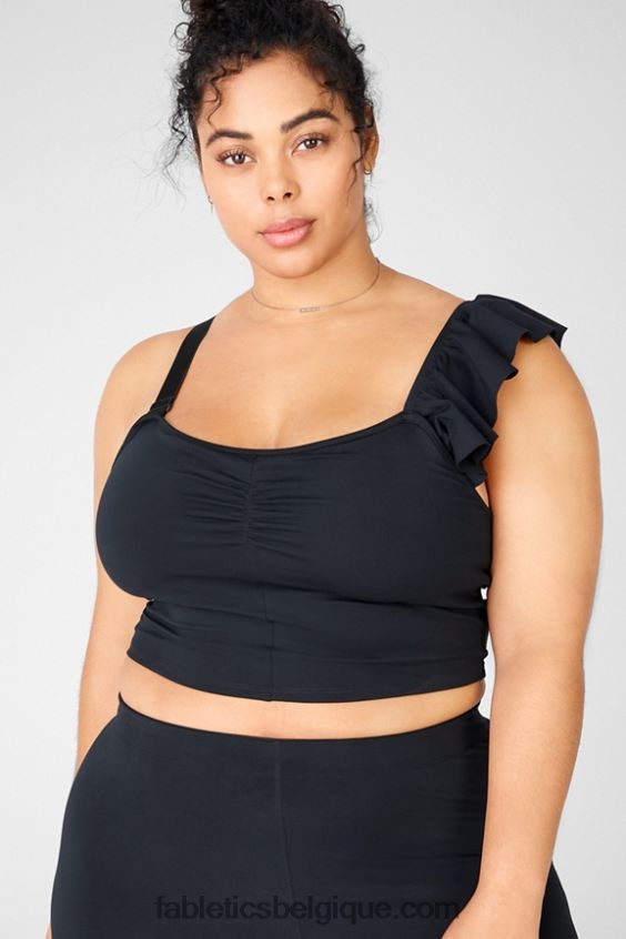 haut à volants mellie femmes Fabletics 404P0T1694 noir