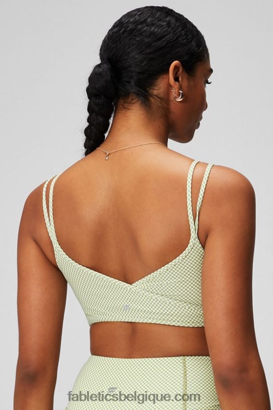 soutien-gorge croisé à faible impact femmes Fabletics 404P0T1518 violon micro-vérification
