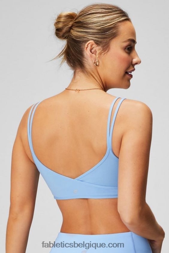 soutien-gorge croisé à faible impact femmes Fabletics 404P0T1519 jacinthe des bois