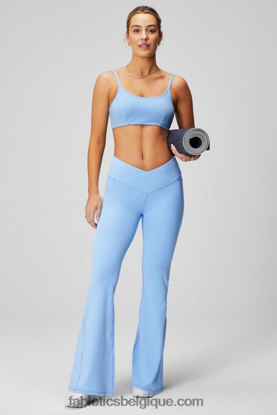 soutien-gorge croisé à faible impact femmes Fabletics 404P0T1519 jacinthe des bois
