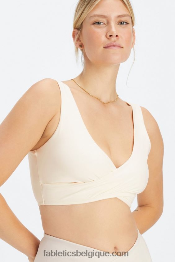 soutien-gorge de sport croisé à faible impact femmes Fabletics 404P0T1516 aigrette