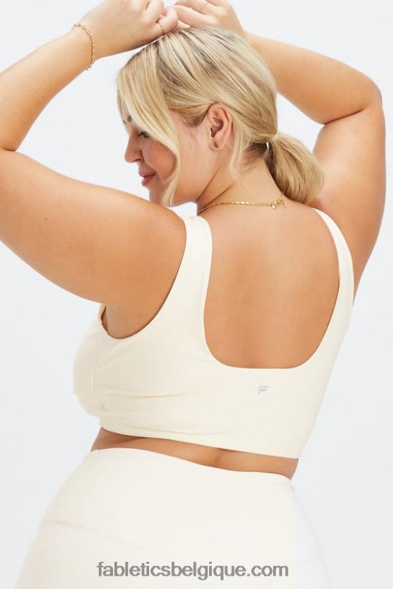 soutien-gorge de sport croisé à faible impact femmes Fabletics 404P0T1517 aigrette