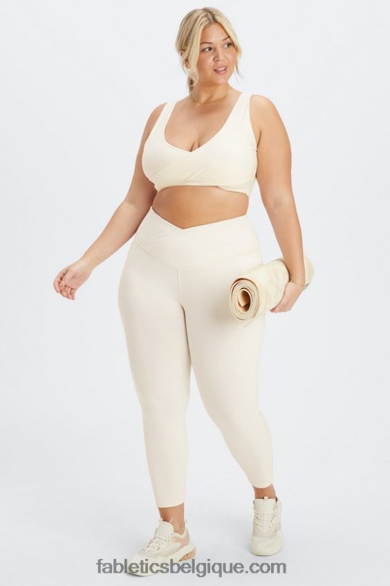 soutien-gorge de sport croisé à faible impact femmes Fabletics 404P0T1517 aigrette
